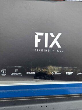 Large NEVER SUMMER Fix Binding Co. Snowboard Bindings used 4 times.